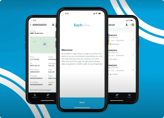 KochView support phone views